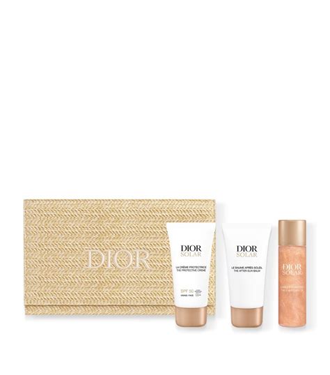 dior suncream set|dior solar set with bag.